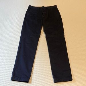 J. Crew Classic Straight Fit Flannel Lined Cabin Pant 34/36 Navy